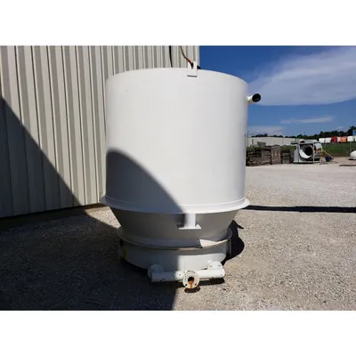 Used 175 cu/ft KISE Air Pad Bin Bottom Receiving Hopper with Fluidizing Bottom