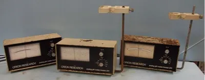 QTY. 3. ORION RESEARCH ANALOG PH METER MODEL: 301,...