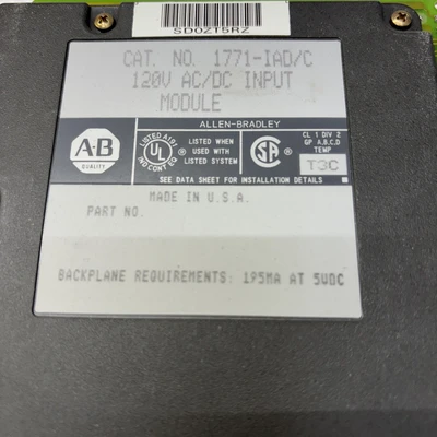 USED Allen-Bradley S1771-IAD/C