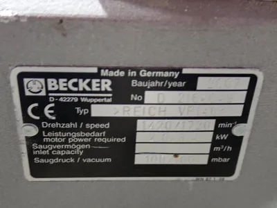 USED 2007 BECKER REICH VP140