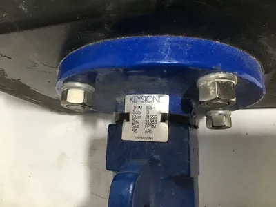 Pentair Keystone 10″ AR1 Butterfly valve Wafer w/ F79U065 Actuator