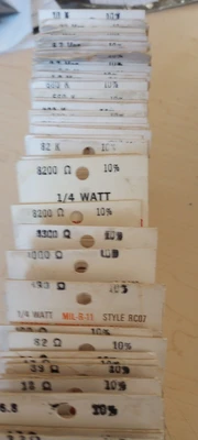 New | in-Stock TRW 1/4 WATTS CARBON RESISTORS Miscellaneous Equipment (Electrical & Power) Arizona US | ASSET CONVERSION SPECIALISTS, INC. #1360609