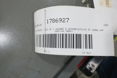 Used SQUARE D HU368R-EI2-VW Switchgears Ohio US | Aucto #1396777