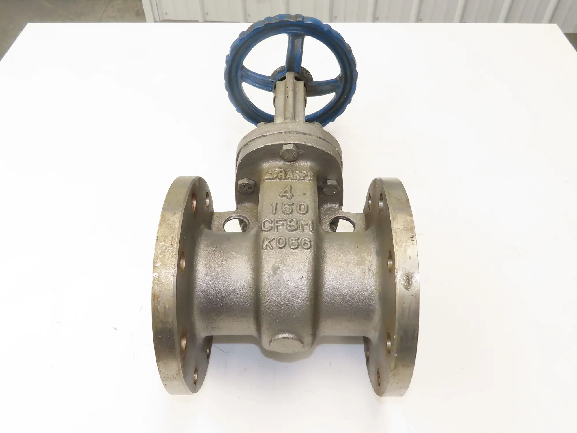 Sharpe 35116 4" Gate Valve ANSI Class 150 275psi @ 100° F CF8M SS Rising Stem