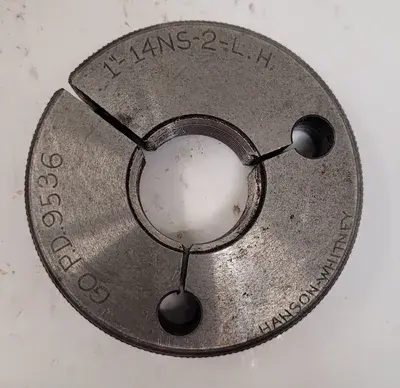 USED HANSON & WHITNEY THREAD RING GAUGES