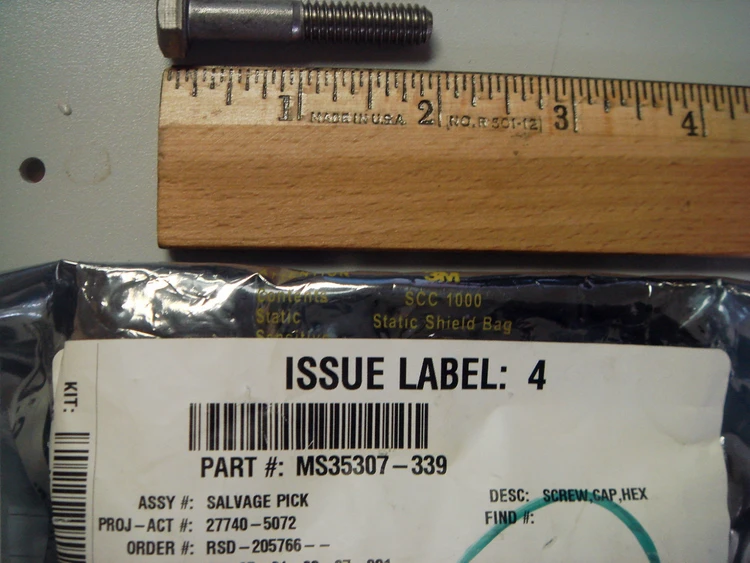 New | in-Stock Hex Cap Screws MS35307-339 Hardware Washers Arizona US | ASSET CONVERSION SPECIALISTS, INC. #312094