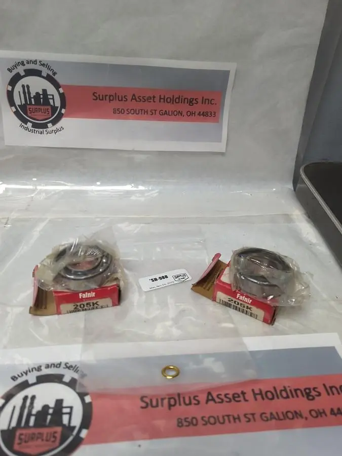 New | in-Stock FAFNIR 205K Bearings | Surplus Asset Holdings #1191972