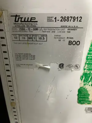 Used True Used True TSSU-72-30M 72" Commercial Refrigerated Sandwich/Salad Prep Table 115V Food Prep Tables Illinois US | Falcon Restaurant Supply #1376401