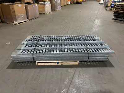 USED MALLARD MANUFACTURING 98"L X 11.5"W GRAVITY FLOW RACKING