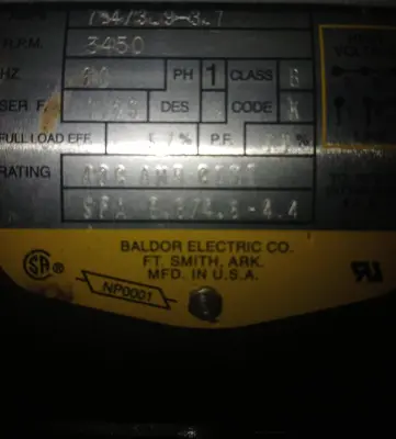 USED BALDOR L3508