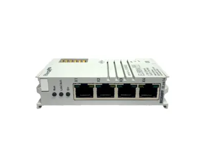 USED BECKHOFF ETHERCAT TERMINAL, 4-PORT COMMUNICATION INTERFACE