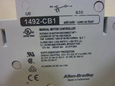 USED ALLEN BRADLEY 1492-CB1/H010 SER C