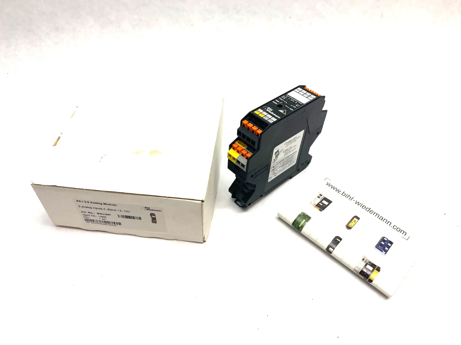 New | in-Stock BIHL+WIEDEMANN AS-I ANALOG MODULE, 2 ANALOG INPUTS PLC Input & Output | Maverick Industrial Sales #1112883