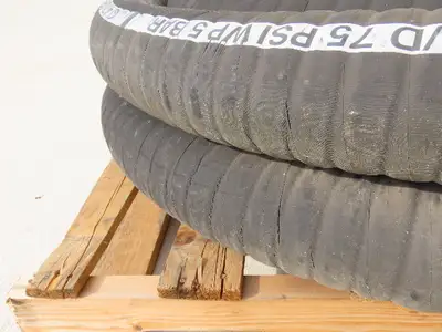 Jason 4470 Dry Bulk Material Suction Hose 4" ID x 49' Gum Rubber 75 PSI