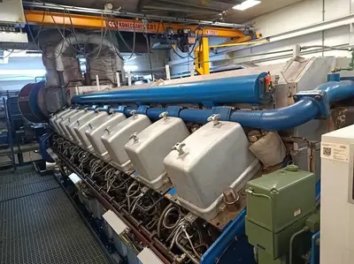 1998 WARTSILA Vasa 18V32DF Générateur AC Cogénération | Perry Equipment (18)