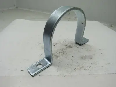 Minerallac #HD-297 Heavy Duty 2-Hole Steel Ridgid 5" Conduit Straps 1/4" Thick  Lot of 11