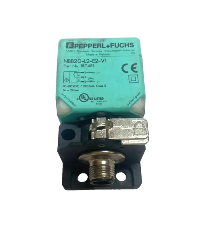 Used PEPPERL+FUCHS INDUCTIVE SENSOR, BIDIRECTIONAL 20MM FLUSH, 187481 Proximity Sensors | Maverick Industrial Sales #1101146