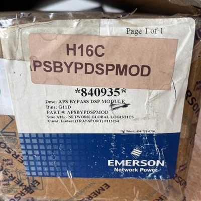 USED Emerson APSBYPDSPMOD