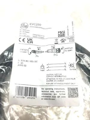 NEW IFM CONNECTION CABLE M8 TO M12