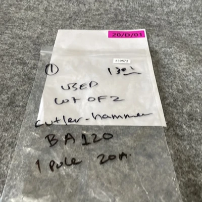 Used Cutler-Hammer BAB1020 Misc Electrical & Power Parts California US | Davliegogo LLC #1729716