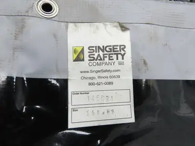 Singer Safety 82"x 15' Vinyl Welding Curtain Weld Vision Tinted Strip