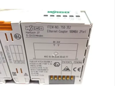 Used Wago Ethernet Fieldbus Coupler 100MBit 2-Port PLC Ethernet Equipment Michigan US | Maverick Industrial Sales #1414292