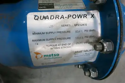 Spring-Diaphragm Actuator QPX1C w/ Ball Valve & Pneumatic Positioner