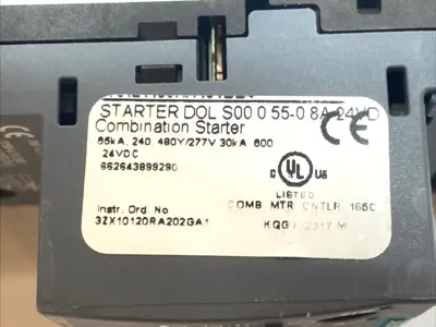 Used Siemens Combination Starter 0.55–0.8A 24VDC Starters Michigan US | Maverick Industrial Sales #1400772
