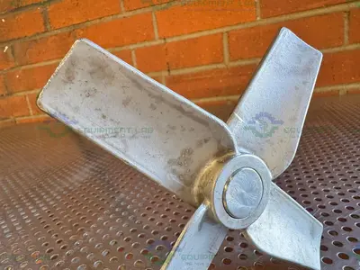 Used 40" STAINLESS STEEL MIXING SHAFT 1" DIAMETER W/ 6" IMPELLER Agitator Shaft California US | Equipment Lab #1415101