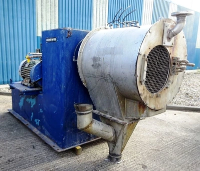 (2) Escher-Wyss P-500/2 XP pusher centrifuges, 316SS.