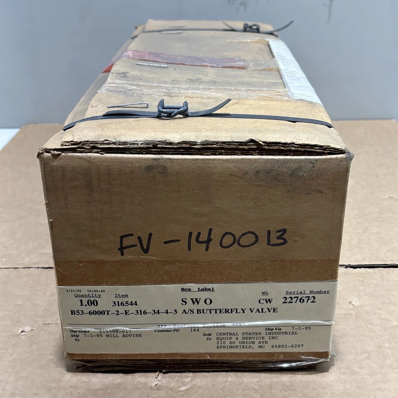 New | in-Stock Alfa Laval B53-6000T-2-E-316-34-4-3 Valves/Fittings Indiana US | J&J Industrial Supply #1547834