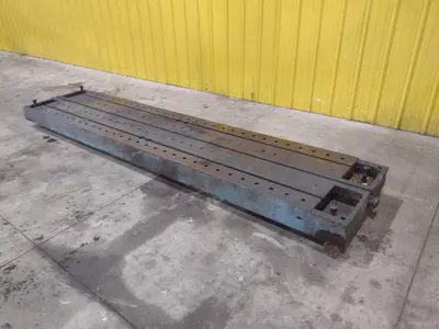138" X 30" X 6.25" T-SLOTTED LAYOUT PLATE / TABLE: STOCK #23626