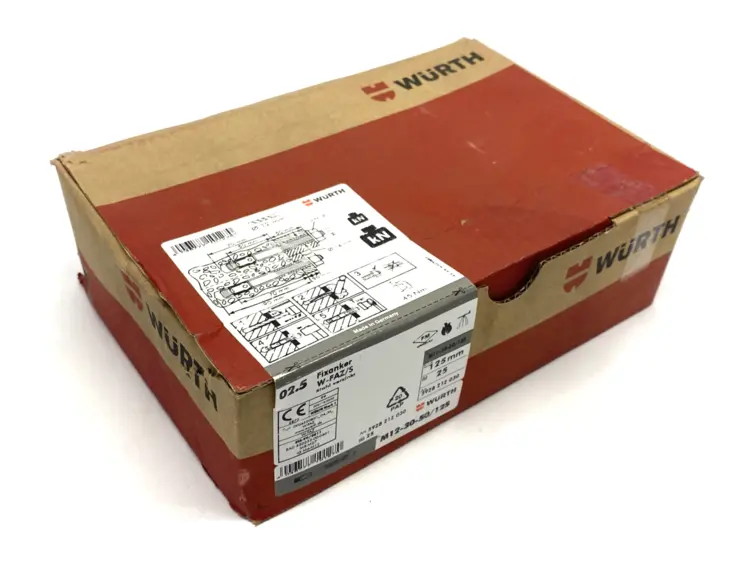 New | in-Stock WURTH M12-30-50/125, W-FAZ/S Misc Fasteners Michigan US | Maverick Industrial Sales #1091655