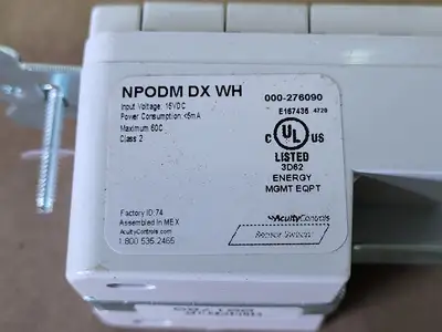 NEW ACUITY CONTROLS NPODM DX WH