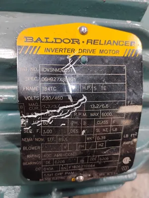 BALDOR RELIANCE IDVSNM3665T Motors | ESS Industrial Equipment Sales (8)