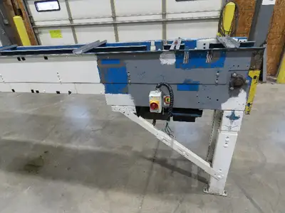 New London Engineering 12"x12' 6 Plastic Roller Belt Accumulating Conveyor 25FPM