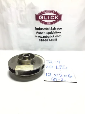 Ingersoll Rand 4X9A3AX3B Stainless Steel Pump Impeller