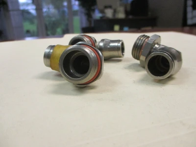 Unused 90 degree 3/8" PT Male to Male Elbow Connectors (QTY 3)