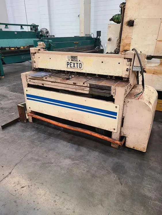 Used PEXTO 12-U-4 Power Squaring Shears (Gauge) Pennsylvania US | Hildebrand Machinery Co. #1481778