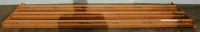 QTY. 3. PALLET BEAMS 96" X 3 7/8" ORANGE L BRACKET...