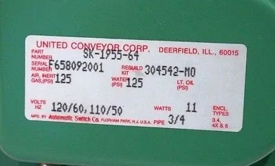 NEW ASCO SK-1955-64 SOLENOID VALVE SK195564