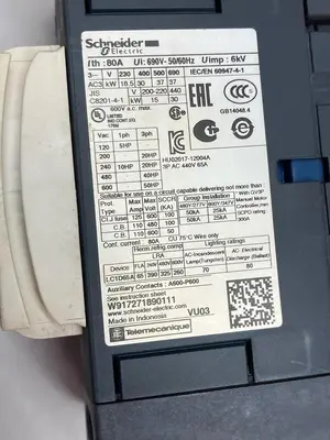 Used SCHNEIDER ELECTRIC LC1D65A Miscellaneous Equipment (Electrical & Power) Ohio US | Surplus Asset Holdings #1275100
