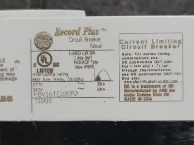 USED GENERAL ELECTRIC FBV16TE020R2