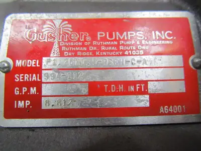 New | in-Stock GUSHER PUMPS _UNKNOWN_ Centrifugal Pumps | Arrow Industrial #618578