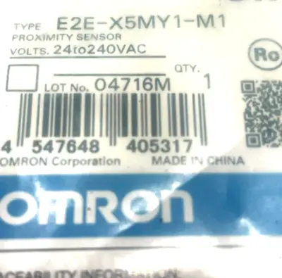 NEW OMRON E2E-X5MY1-M1 PROXIMITY SENSOR E2EX5MY1M1