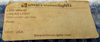 NEW SMART VISION L300-WHI-W LINEAR LIGHT WHITE W/ PB300-M5 MOUNT