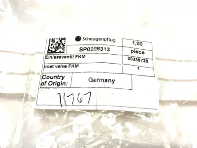 USED SCHEUGENPFLUG INLET VALVE FKM