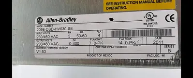 USED ALLEN-BRADLEY ALLEN-BRADLEY 2098-DSD-HV030-SE SER B