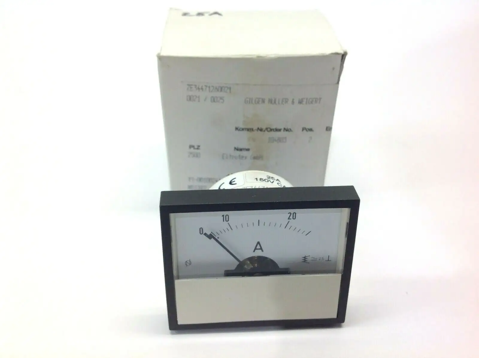 New | in-Stock GILGEN MULLER & WEIGERT AMMETER Meters - Misc Michigan US | Maverick Industrial Sales #1122820
