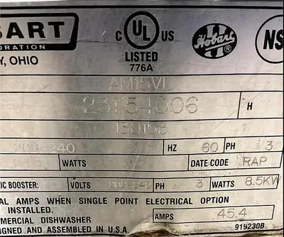 USED HOBART AM-15-VL